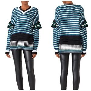 MSGM retro checkered sweater